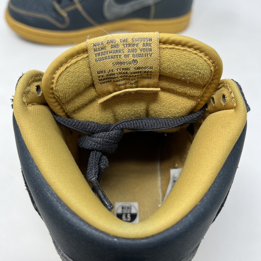 2011 Nike SB Dunk High Pro Sneakers 305050-007‎ Anthracite Men's Size 6.5 - Picture 10 of 12